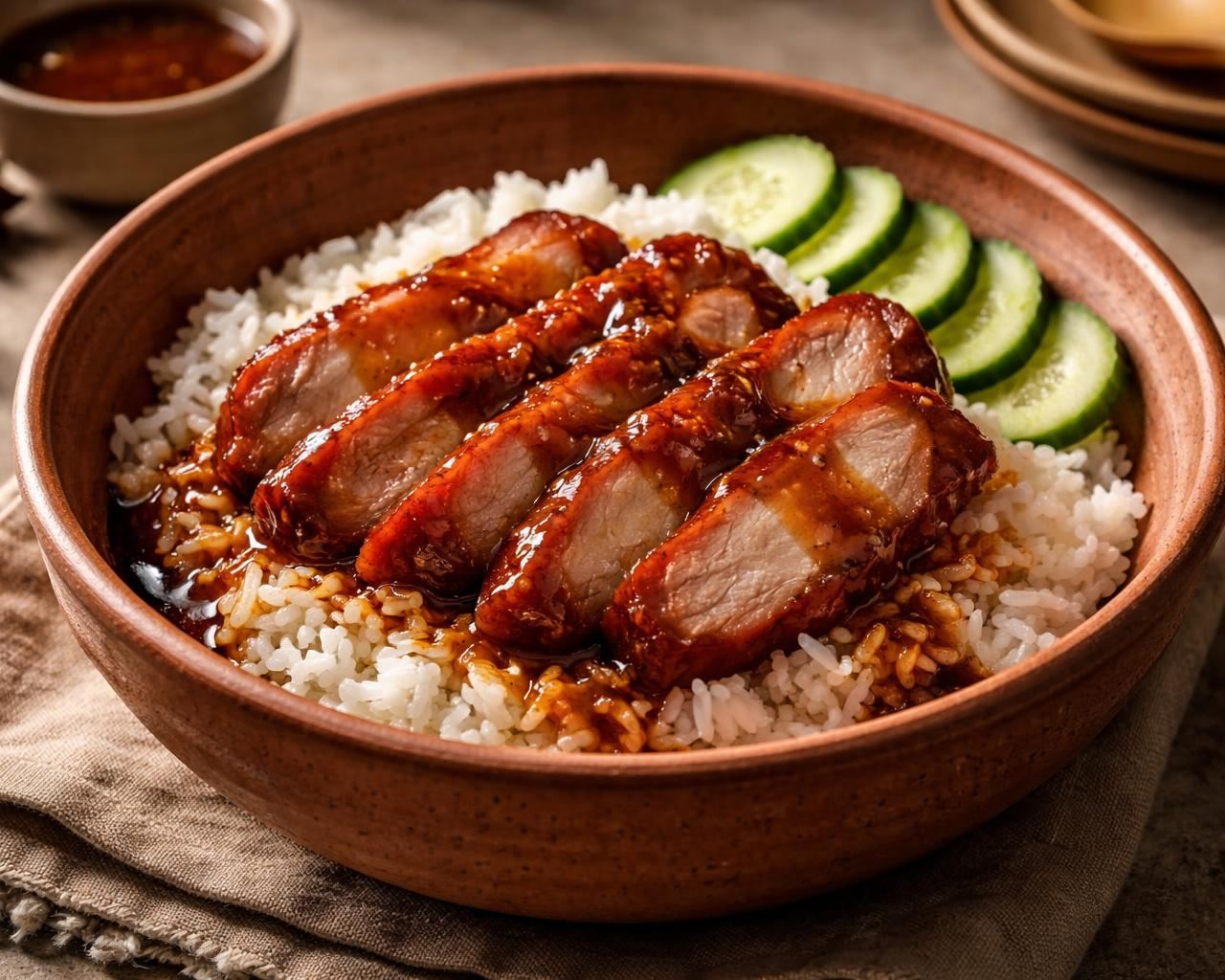 Thai Red Pork with Rice – Khao Moo Daeng