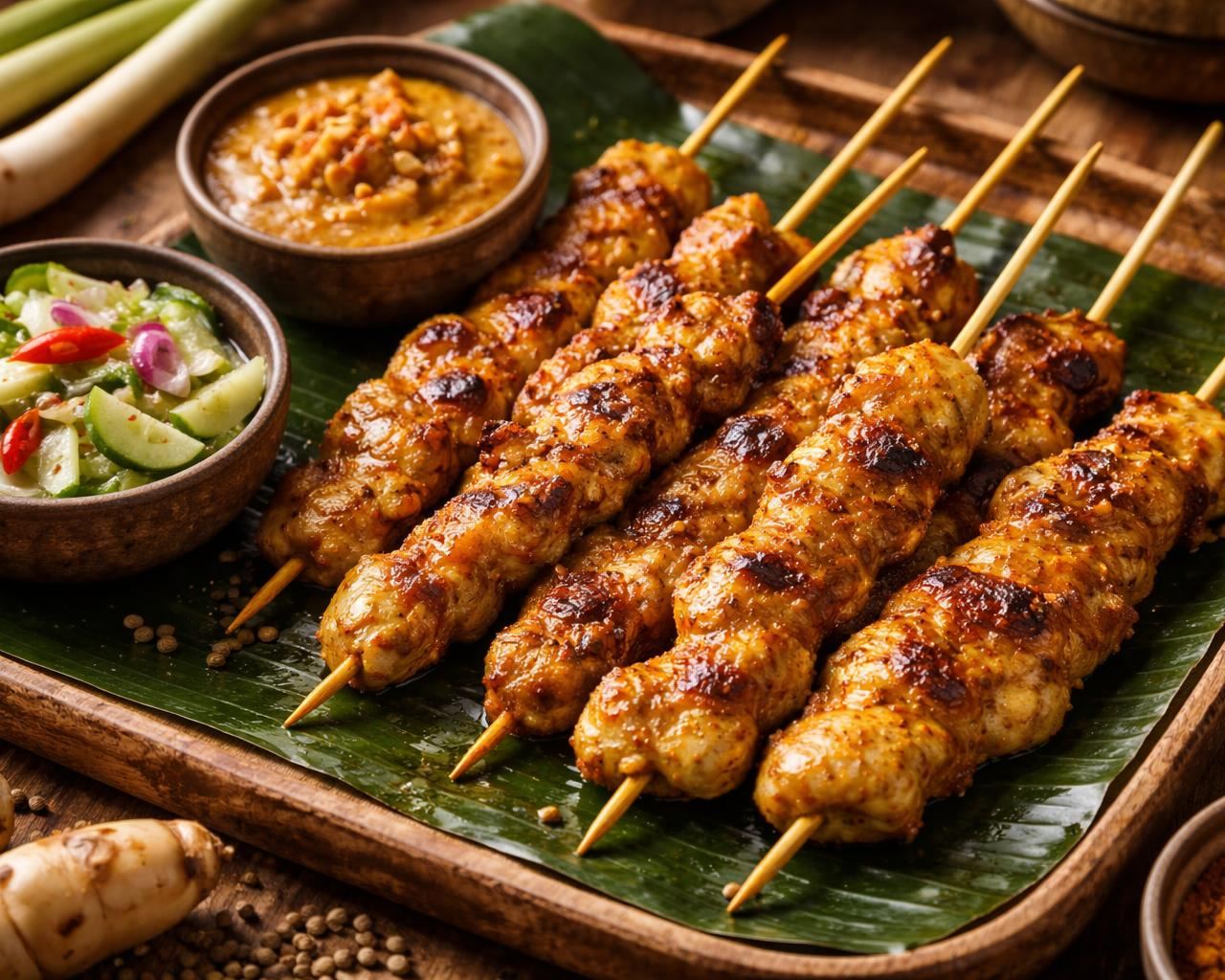 Pork or Chicken Satay