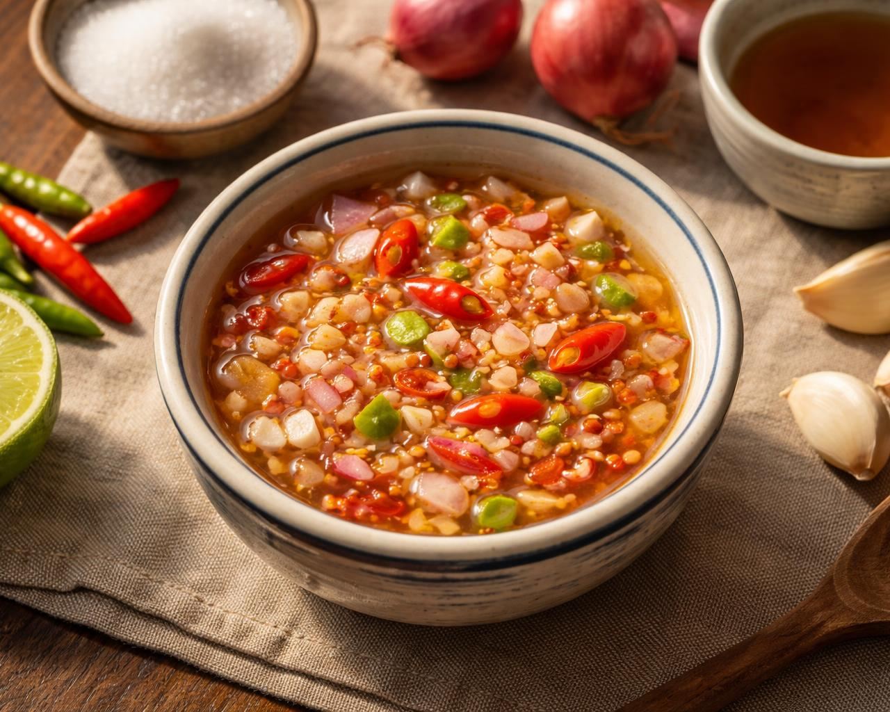 Spicy Sweet and Sour Relish for Seafood