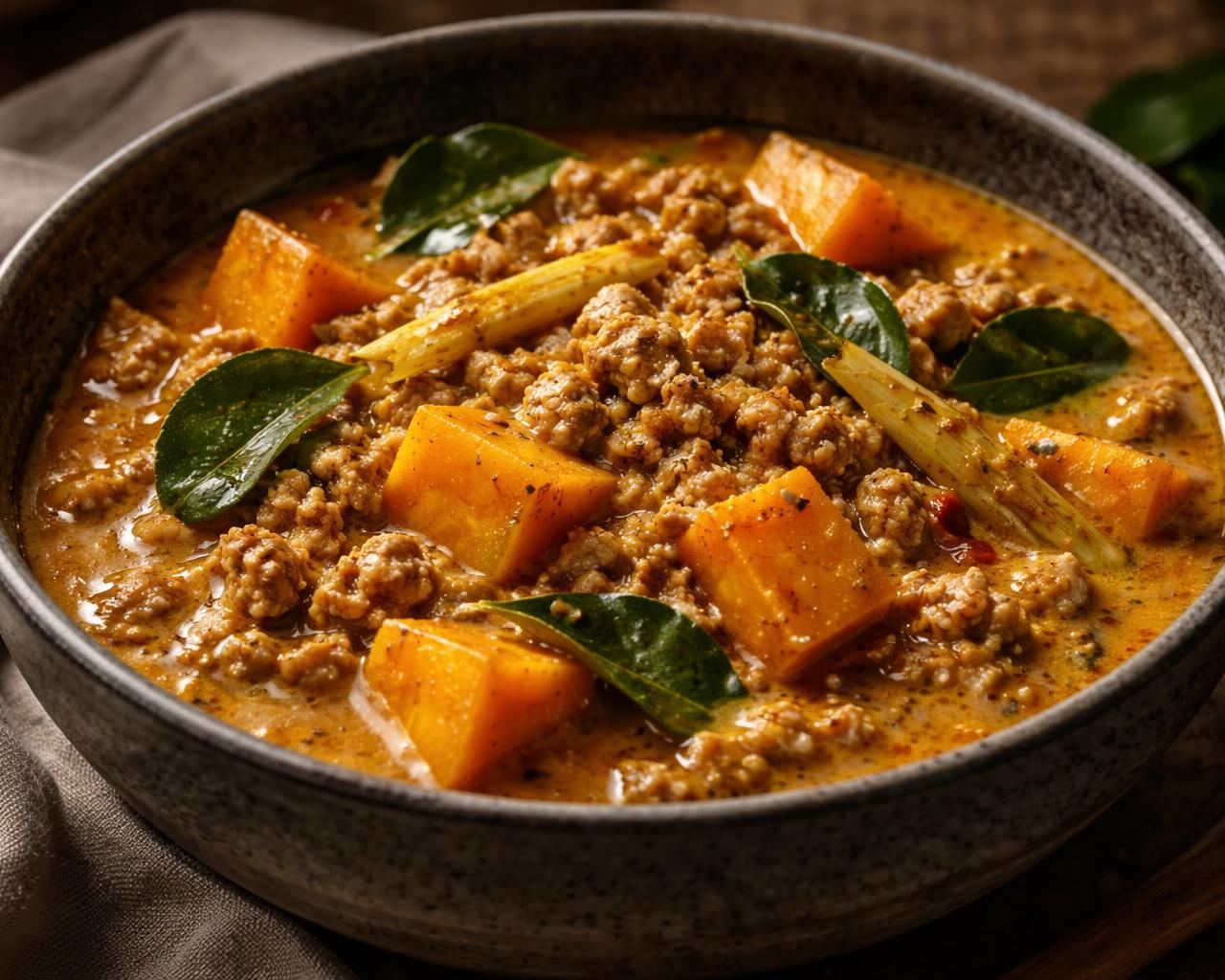 Yellow Curry with Pumpkin and Pork
